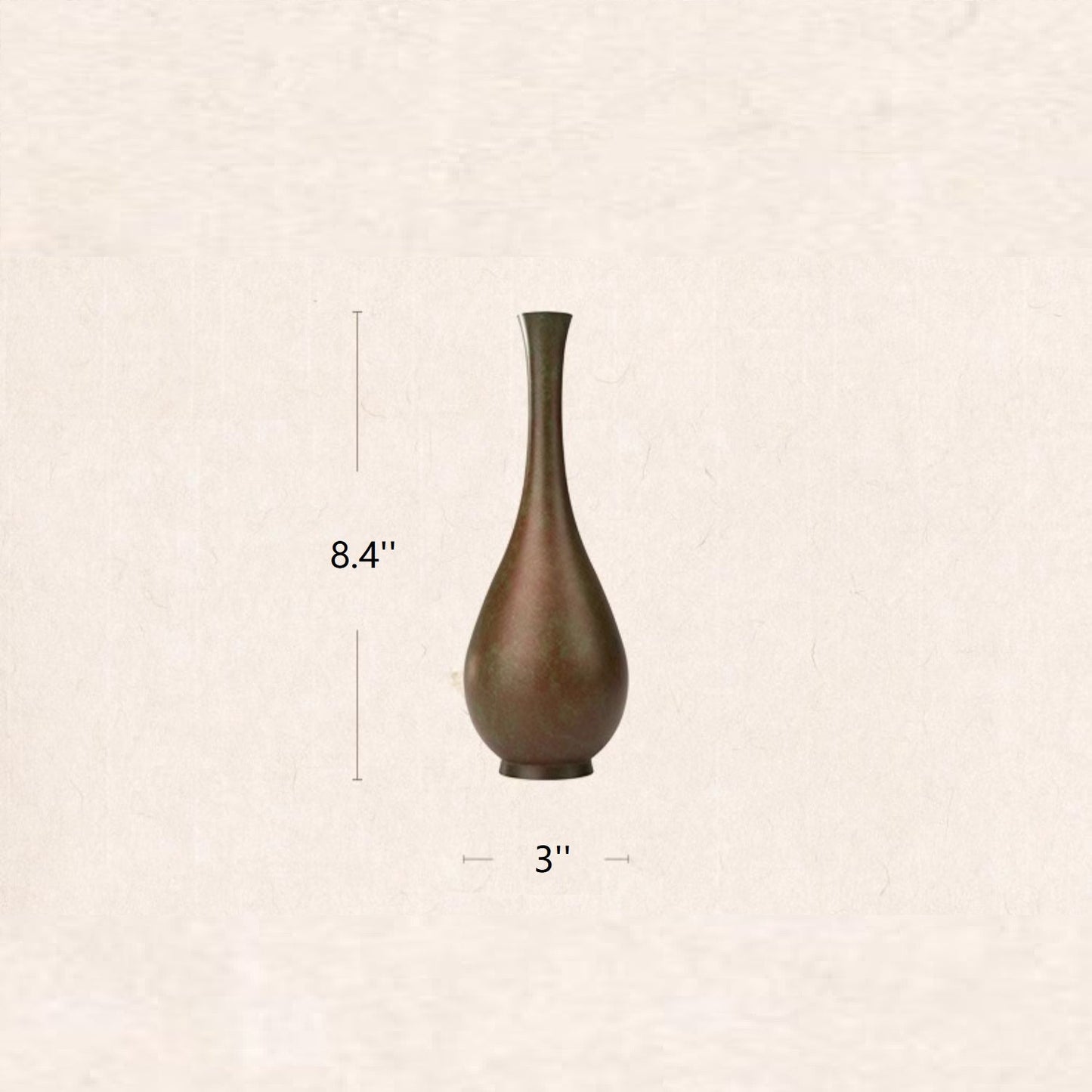 Basergy Bronze Decorative Vase for Living Room