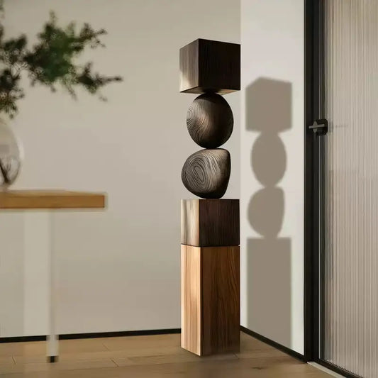 Basergy Modern Abstract Wooden Art Sculpture