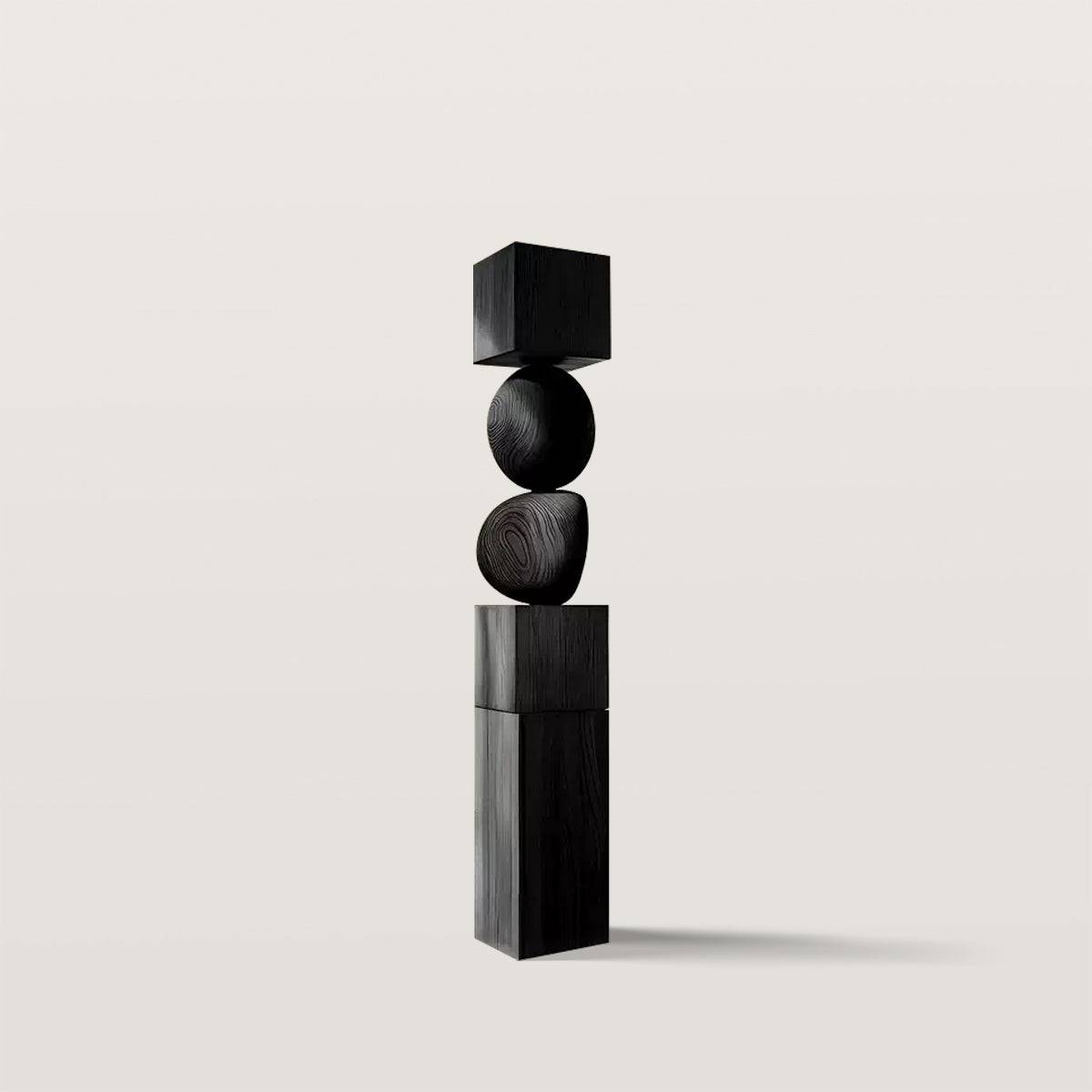 Basergy Modern Abstract Wooden Art Sculpture