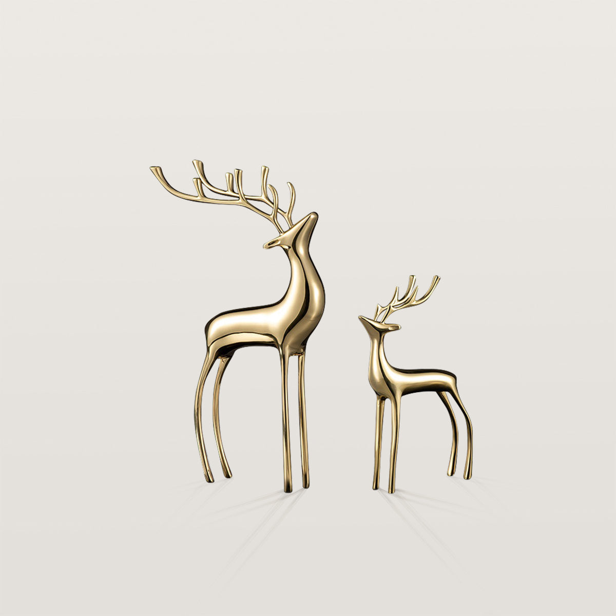 Basergy Bronze Deer Desktop Ornament for Office and Home Decor