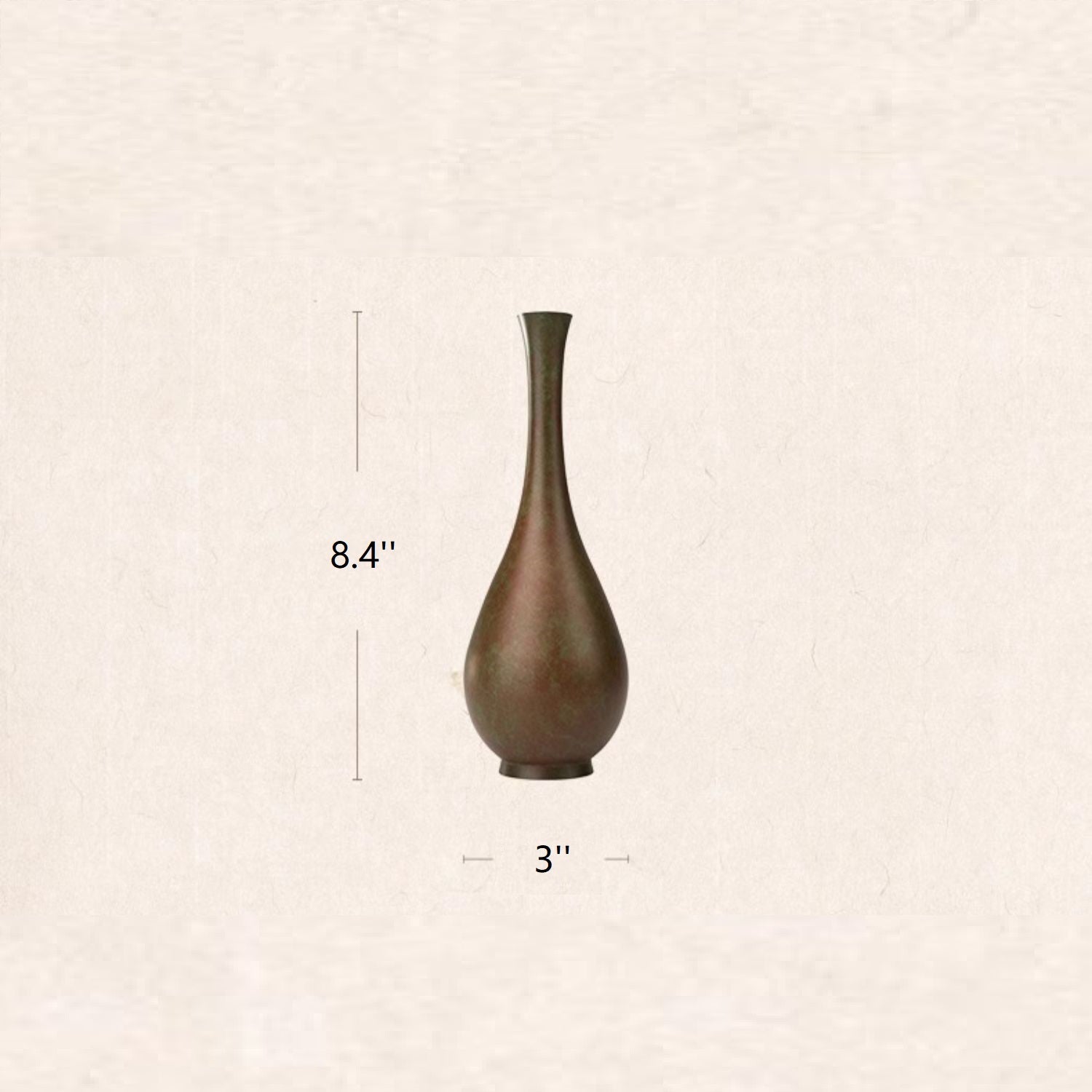 Basergy Bronze Decorative Vase for Living Room