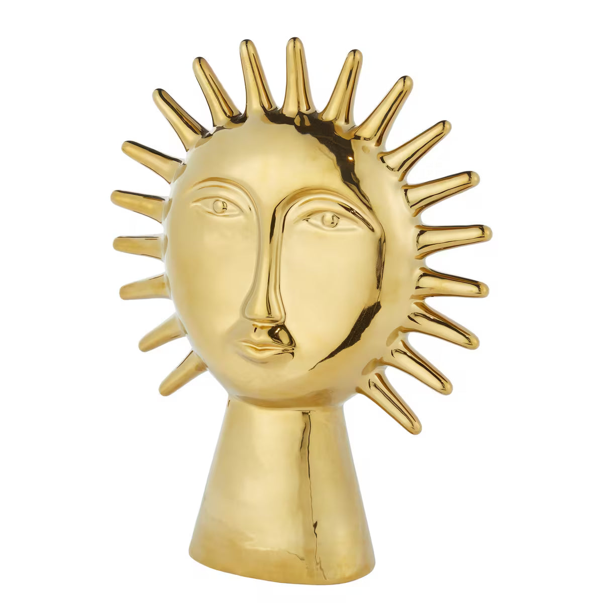 Butlers Luxe Gold Ceramic Sculpture – Modern Geometric Statement Piece