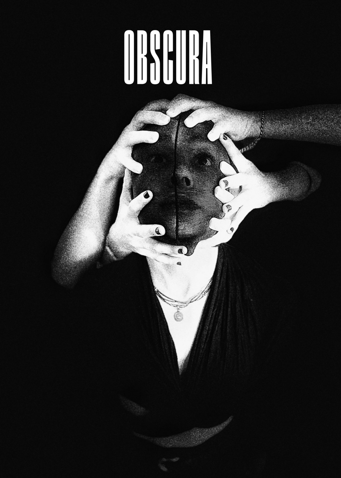 Siyah ve Beyaz Modern Tiyatro Afişi